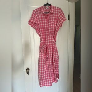 BARBIE Pink gingham dress.